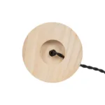 GLOBOSTAR® NOX 77700 Μοντέρνο Επιτραπέζιο Φωτιστικό Πορτατίφ με Ντουί 1 x E27 AC 220-240V IP20 - Μπεζ & Μαύρο - Μ12 x Π12 x Υ9cm - Image 5