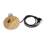 GLOBOSTAR® NOX 77702 Μοντέρνο Επιτραπέζιο Φωτιστικό Πορτατίφ με Ντουί 1 x E27 AC 220-240V IP20 - Μπεζ & Χρυσό - Μ12 x Π12 x Υ9cm - Image 6