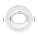 GloboStar® DELTA 77814 Χωνευτό Κινούμενο Στρόγγυλο Σποτ Οροφής για Λάμπα MR16 με Βάση GU5.3 ή GU10 - IP20 - Μεταλλικό - Φ92 x Υ28mm - Λευκό - 5 Χρόνια Εγγύηση - Image 3