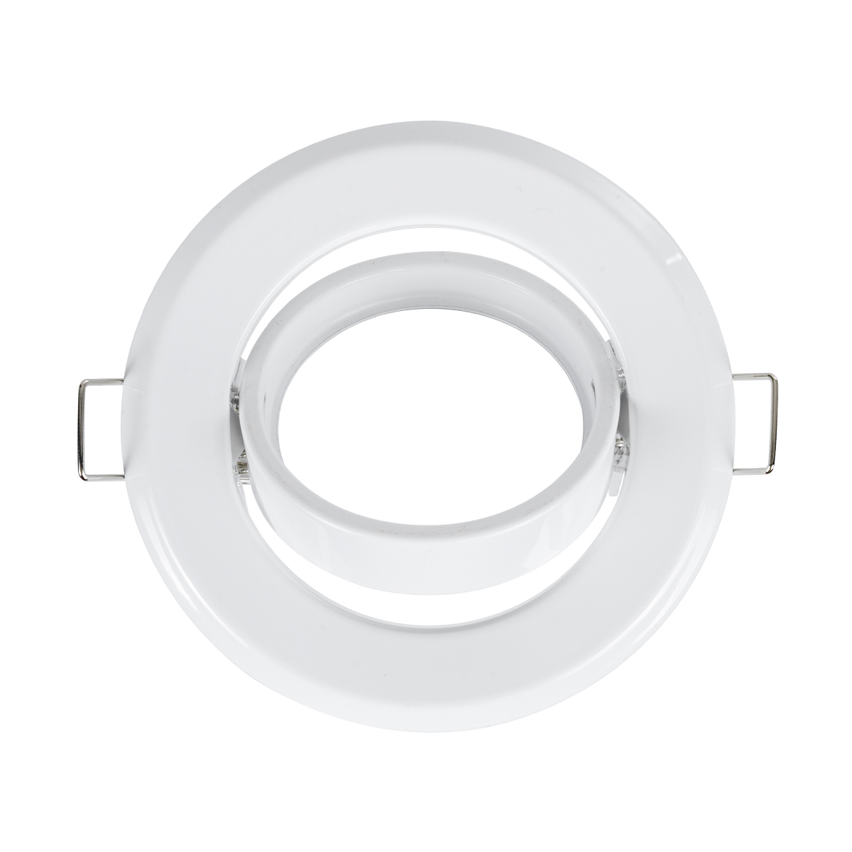 GloboStar® DELTA 77814 Χωνευτό Κινούμενο Στρόγγυλο Σποτ Οροφής για Λάμπα MR16 με Βάση GU5.3 ή GU10 - IP20 - Μεταλλικό - Φ92 x Υ28mm - Λευκό - 5 Χρόνια Εγγύηση - Image 3