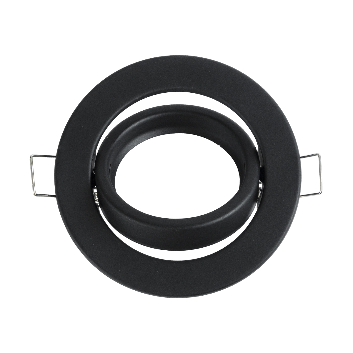 GloboStar® DELTA 77815 Χωνευτό Κινούμενο Στρόγγυλο Σποτ Οροφής για Λάμπα MR16 με Βάση GU5.3 ή GU10 - IP20 - Μεταλλικό - Φ92 x Υ28mm- Μαύρο - 5 Χρόνια Εγγύηση - Image 3