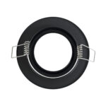 GloboStar® DELTA 77815 Χωνευτό Κινούμενο Στρόγγυλο Σποτ Οροφής για Λάμπα MR16 με Βάση GU5.3 ή GU10 - IP20 - Μεταλλικό - Φ92 x Υ28mm- Μαύρο - 5 Χρόνια Εγγύηση - Image 4