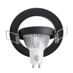 GloboStar® DELTA 77815 Χωνευτό Κινούμενο Στρόγγυλο Σποτ Οροφής για Λάμπα MR16 με Βάση GU5.3 ή GU10 - IP20 - Μεταλλικό - Φ92 x Υ28mm- Μαύρο - 5 Χρόνια Εγγύηση - Image 6