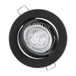 GloboStar® DELTA 77815 Χωνευτό Κινούμενο Στρόγγυλο Σποτ Οροφής για Λάμπα MR16 με Βάση GU5.3 ή GU10 - IP20 - Μεταλλικό - Φ92 x Υ28mm- Μαύρο - 5 Χρόνια Εγγύηση - Image 7