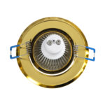 GloboStar® DELTA 77818 Χωνευτό Κινούμενο Στρόγγυλο Σποτ Οροφής για Λάμπα MR16 με Βάση GU5.3 ή GU10 - IP20 - Μεταλλικό - Φ92 x Υ28mm - Χρυσό Πλατίνα - 5 Χρόνια Εγγύηση - Image 5