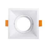 GloboStar® ALPHA 77832 Χωνευτό Κινούμενο Τετράγωνο Σποτ Οροφής για Λάμπα MR16/GU10 - IP20 - Χυτό Αλουμίνιο - Μ9 x Π9 x Υ4.5cm - Λευκό - 5 Χρόνια Εγγύηση - Image 2