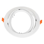 GloboStar® VITA 77850 Χωνευτό Κινούμενο Στρογγυλό Σποτ Οροφής για Λάμπα AR111 - IP20 - Χυτό Αλουμίνιο - Φ17 x Υ4.5cm - Λευκό - 5 Χρόνια Εγγύηση - Image 3