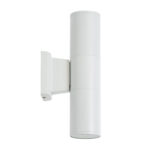 GloboStar® WALLY 77871 Φωτιστικό Τοίχου - Απλίκα Αρχιτεκτονικού Φωτισμού Εσωτερικού/Εξωτερικού Χώρου Up & Down Δίφωτο 2 x GU10 AC220-240V Αδιάβροχο IP65 - Σώμα Αλουμινίου & Tempered Glass - Μ6.4 x Π11 x Υ25cm - Λευκό - 5 Years Warranty - Image 5