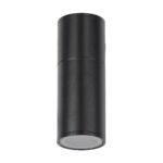GloboStar® WALLY 77872 Φωτιστικό Τοίχου - Απλίκα Αρχιτεκτονικού Φωτισμού Εσωτερικού/Εξωτερικού Χώρου Up or Down Μονόφωτο 1 x GU10 AC220-240V Αδιάβροχο IP65 - Σώμα Αλουμινίου & Tempered Glass - Μ6.4 x Π11 x Υ17cm - Μαύρο - 5 Years Warranty - Image 3