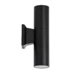 GloboStar® WALLY 77873 Φωτιστικό Τοίχου - Απλίκα Αρχιτεκτονικού Φωτισμού Εσωτερικού/Εξωτερικού Χώρου Up & Down Δίφωτο 2 x GU10 AC220-240V Αδιάβροχο IP65 - Σώμα Αλουμινίου & Tempered Glass - Μ6.4 x Π11 x Υ25cm - Μαύρο - 5 Years Warranty - Image 5