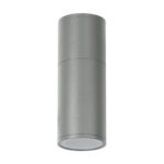 GloboStar® WALLY 77874 Φωτιστικό Τοίχου - Απλίκα Αρχιτεκτονικού Φωτισμού Εσωτερικού/Εξωτερικού Χώρου Up or Down Μονόφωτο 1 x GU10 AC220-240V Αδιάβροχο IP65 - Σώμα Αλουμινίου & Tempered Glass - Μ6.4 x Π11 x Υ17cm - Ασημί - 5 Years Warranty - Image 3