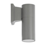 GloboStar® WALLY 77874 Φωτιστικό Τοίχου - Απλίκα Αρχιτεκτονικού Φωτισμού Εσωτερικού/Εξωτερικού Χώρου Up or Down Μονόφωτο 1 x GU10 AC220-240V Αδιάβροχο IP65 - Σώμα Αλουμινίου & Tempered Glass - Μ6.4 x Π11 x Υ17cm - Ασημί - 5 Years Warranty - Image 5