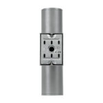 GloboStar® WALLY 77875 Φωτιστικό Τοίχου - Απλίκα Αρχιτεκτονικού Φωτισμού Εσωτερικού/Εξωτερικού Χώρου Up & Down Δίφωτο 2 x GU10 AC220-240V Αδιάβροχο IP65 - Σώμα Αλουμινίου & Tempered Glass - Μ6.4 x Π11 x Υ25cm - Ασημί - 5 Years Warranty - Image 4