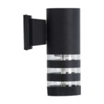 GloboStar® ORION 77882 Φωτιστικό Τοίχου - Απλίκα Αρχιτεκτονικού Φωτισμού Εσωτερικού/Εξωτερικού Χώρου Up or Down Μονόφωτο 1 x GU10 AC220-240V Αδιάβροχο IP65 - Σώμα Αλουμινίου & Tempered Glass - Μ9 x Π15 x Υ23.2cm - Μαύρο - 5 Years Warranty - Image 5