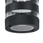 GloboStar® ORION 77882 Φωτιστικό Τοίχου - Απλίκα Αρχιτεκτονικού Φωτισμού Εσωτερικού/Εξωτερικού Χώρου Up or Down Μονόφωτο 1 x GU10 AC220-240V Αδιάβροχο IP65 - Σώμα Αλουμινίου & Tempered Glass - Μ9 x Π15 x Υ23.2cm - Μαύρο - 5 Years Warranty - Image 6