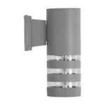 GloboStar® ORION 77884 Φωτιστικό Τοίχου - Απλίκα Αρχιτεκτονικού Φωτισμού Εσωτερικού/Εξωτερικού Χώρου Up or Down Μονόφωτο 1 x GU10 AC220-240V Αδιάβροχο IP65 - Σώμα Αλουμινίου & Tempered Glass - Μ9 x Π15 x Υ23.2cm - Ασημί - 5 Years Warranty - Image 5