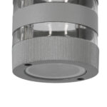 GloboStar® ORION 77884 Φωτιστικό Τοίχου - Απλίκα Αρχιτεκτονικού Φωτισμού Εσωτερικού/Εξωτερικού Χώρου Up or Down Μονόφωτο 1 x GU10 AC220-240V Αδιάβροχο IP65 - Σώμα Αλουμινίου & Tempered Glass - Μ9 x Π15 x Υ23.2cm - Ασημί - 5 Years Warranty - Image 6