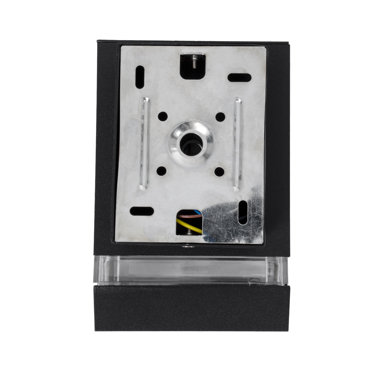 GloboStar® QUATRO 77892 Φωτιστικό Τοίχου - Απλίκα Αρχιτεκτονικού Φωτισμού Εσωτερικού/Εξωτερικού Χώρου Up or Down Μονόφωτο 1 x GU10 AC220-240V Αδιάβροχο IP65 - Σώμα Αλουμινίου & Tempered Glass - Μ11 x Π10 x Υ16.4cm - Μαύρο - 5 Years Warranty - Image 4