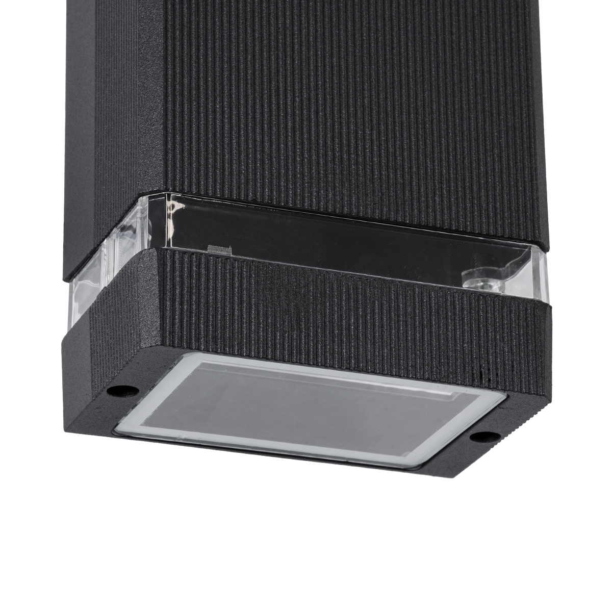 GloboStar® QUATRO 77892 Φωτιστικό Τοίχου - Απλίκα Αρχιτεκτονικού Φωτισμού Εσωτερικού/Εξωτερικού Χώρου Up or Down Μονόφωτο 1 x GU10 AC220-240V Αδιάβροχο IP65 - Σώμα Αλουμινίου & Tempered Glass - Μ11 x Π10 x Υ16.4cm - Μαύρο - 5 Years Warranty - Image 6