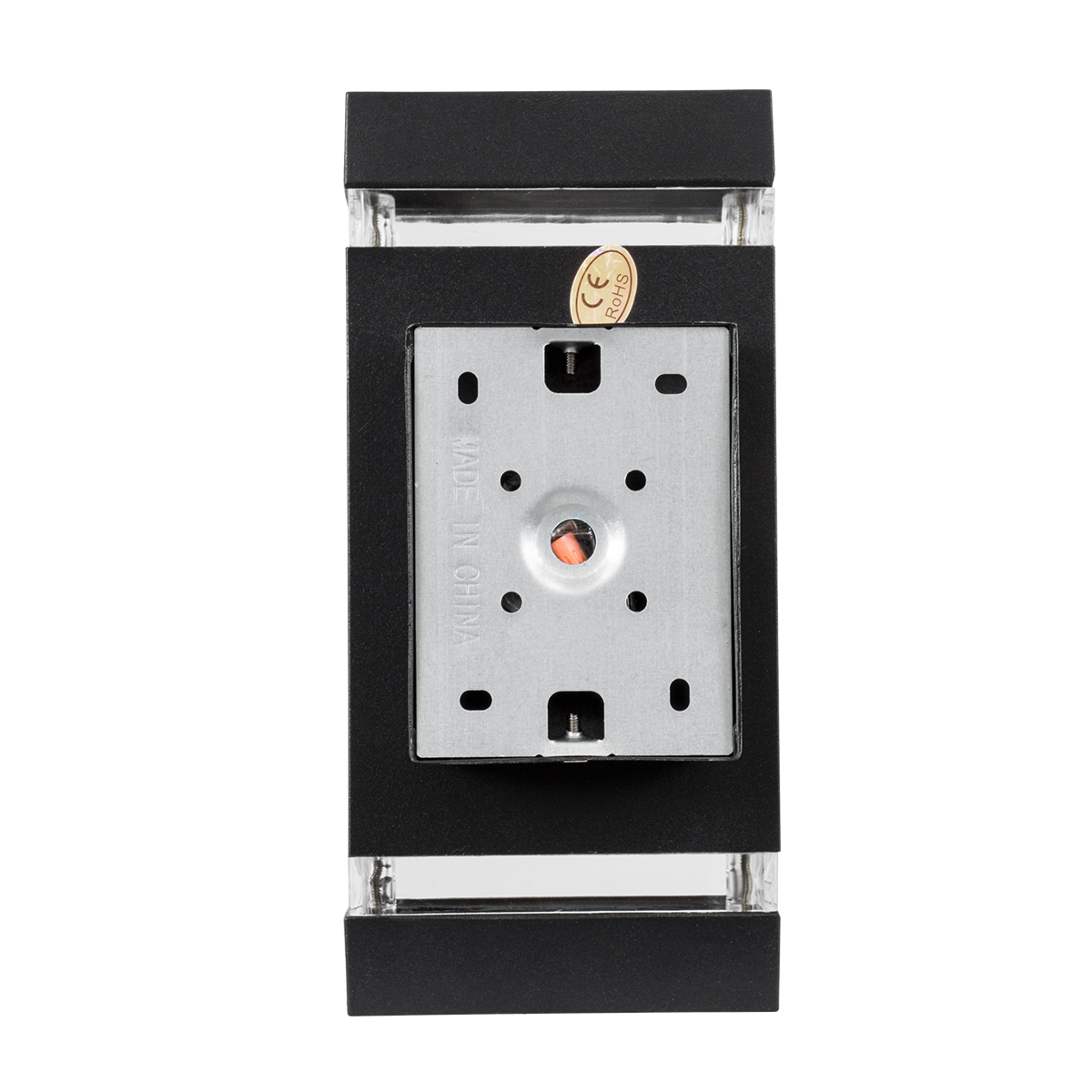 GloboStar® QUATRO 77893 Φωτιστικό Τοίχου - Απλίκα Αρχιτεκτονικού Φωτισμού Εσωτερικού/Εξωτερικού Χώρου Up & Down Δίφωτο 2 x GU10 AC220-240V Αδιάβροχο IP65 - Σώμα Αλουμινίου & Tempered Glass - Μ10.8 x Π10.5 x Υ25.5cm - Μαύρο - 5 Years Warranty - Image 4