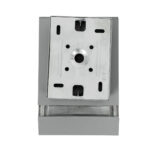 GloboStar® QUATRO 77894 Φωτιστικό Τοίχου - Απλίκα Αρχιτεκτονικού Φωτισμού Εσωτερικού/Εξωτερικού Χώρου Up or Down Μονόφωτο 1 x GU10 AC220-240V Αδιάβροχο IP65 - Σώμα Αλουμινίου & Tempered Glass - Μ11 x Π10 x Υ16.4cm - Ασημί - 5 Years Warranty - Image 4