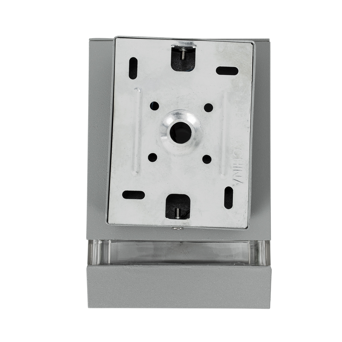 GloboStar® QUATRO 77894 Φωτιστικό Τοίχου - Απλίκα Αρχιτεκτονικού Φωτισμού Εσωτερικού/Εξωτερικού Χώρου Up or Down Μονόφωτο 1 x GU10 AC220-240V Αδιάβροχο IP65 - Σώμα Αλουμινίου & Tempered Glass - Μ11 x Π10 x Υ16.4cm - Ασημί - 5 Years Warranty - Image 4