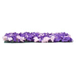 GloboStar® 78329 Artificial - Συνθετικό Τεχνητό Διακοσμητικό Πάνελ Λουλουδιών - Κάθετος Κήπος Ορτανσία - Ροζ - Μωβ Μ60 x Υ40 x Π5cm - Image 2