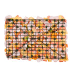 GloboStar® Artificial Garden ROSES STORY ORANGE 78333 Τεχνητό Διακοσμητικό Πάνελ Λουλουδιών - Κάθετος Κήπος σύνθεση Αμβροσία Μ60 x Π40 x Υ6cm - Image 4