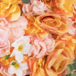 GloboStar® Artificial Garden ROSES STORY ORANGE 78333 Τεχνητό Διακοσμητικό Πάνελ Λουλουδιών - Κάθετος Κήπος σύνθεση Αμβροσία Μ60 x Π40 x Υ6cm - Image 5
