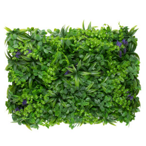 GloboStar® 78434 Artificial - Συνθετικό Τεχνητό Διακοσμητικό Πάνελ Φυλλωσιάς - Κάθετος Κήπος Πεπερόμια - Ζεβρίνα - Πράσινο Μ60 x Υ40 x Π9cm