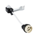 GloboStar® LAMPHOLDER 78950 Ντουί GU10 Πορσελάνης με 15cm VDE Καλώδιο - Anti-Fire Protection High Resistance Tube & Κυτίο Συνδεσμολογίας - ᐊVDEᐅ Certified - IP20 - Φ3.5 x Μ15cm - 5 Χρόνια Εγγύηση - Image 2