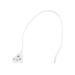 GloboStar® 78953 Καλώδιο - Ντουί Τροφοδοσίας για Λάμπες Τύπου Φθορίου T8 LED 30cm