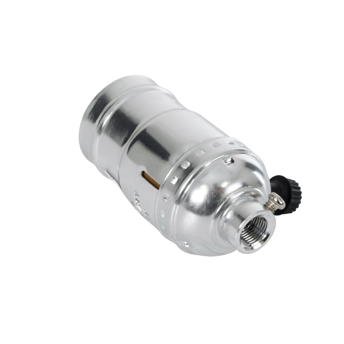 GloboStar® 78965 Ντουί Vintage Industrial Retro E27 με Διακόπτη ON/OFF - Ασημί - Μ5.5 x Π3.6 x Υ7cm - Image 2