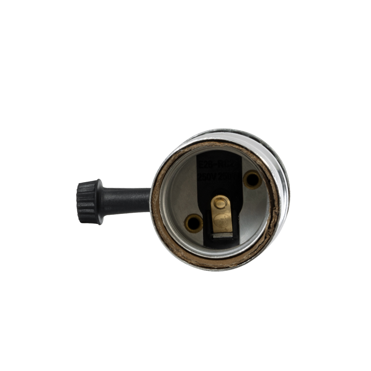 GloboStar® 78965 Ντουί Vintage Industrial Retro E27 με Διακόπτη ON/OFF - Ασημί - Μ5.5 x Π3.6 x Υ7cm - Image 4