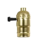 GLOBOSTAR® LAMPHOLDER 78966 Ντουί E27 με Διακόπτη On/Off IP20 Χρυσό - Μ5.5 x Π3.6 x Υ7cm - Image 2