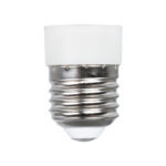 GloboStar® 78972 Πλαστικός Αντάπτορας Μετατροπέας από 1xE27 Ντουί σε 1xE14 Ντουί Λευκό Φ2.8 x Υ4.2cm - Image 2