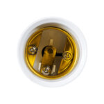 GloboStar® 78980 Πλαστικός Αντάπτορας Μετατροπέας από 1xE27 Ντουί σε 1xE27 Ντουί Λευκό Φ4 x Υ6.5cm - Image 3