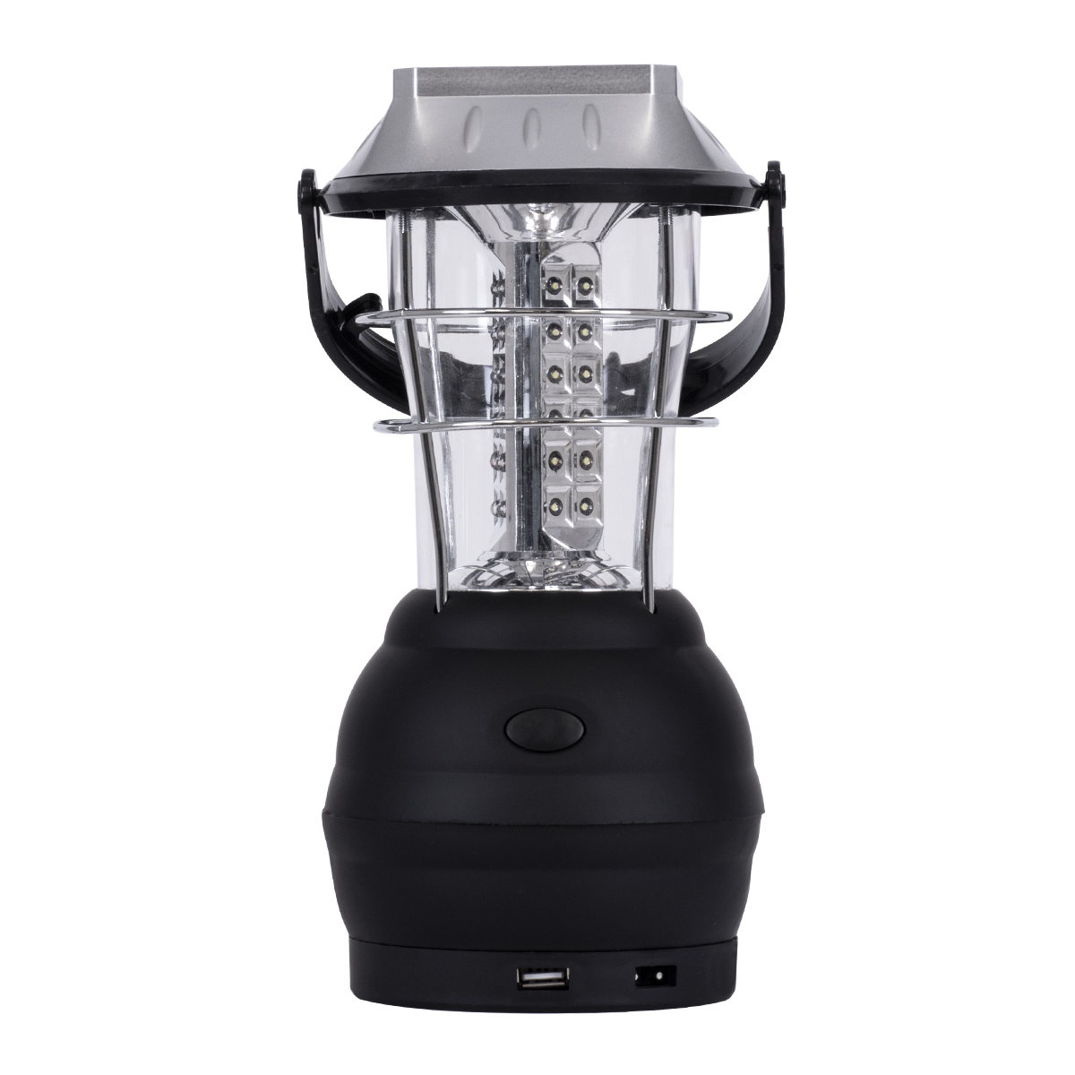 GloboStar® 69923 Αυτόνομος Ηλιακός Φωτοβολταϊκός Φορητός Φακός Φανάρι LED Camping 3W 150lm - 1200mAh - Μανιβέλα Φόρτισης - Power Bank - Καλώδιο Φόρτισης Micro USB - Ψυχρό Λευκό 6000K Φ13 x Υ25cm - Image 3