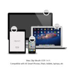 GloboStar® 79042 Selfie Ring Light LED SMD 2W 200 lm Λευκό Σώμα με Ενσωματωμένη Επαναφορτιζόμενη Μπαταρία 500mAh & Καλώδιο Φόρτισης Micro USB Ψυχρό Λευκό 6000 K για Κινητό Τηλέφωνο και Tablet Φ8.5 x Υ2.5cm - Image 7