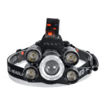 GloboStar® 79059 Φακός Κεφαλής Επαναφορτιζόμενος LED CREE XML2-T6 Chip 30 Watt 2000lm με 2 x 18650 Μπαταρίες 5200mAh Ψυχρό Λευκό 6000K - Μ9 x Π7.5 x Υ9cm - Image 2