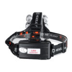 GloboStar® 79059 Φακός Κεφαλής Επαναφορτιζόμενος LED CREE XML2-T6 Chip 30 Watt 2000lm με 2 x 18650 Μπαταρίες 5200mAh Ψυχρό Λευκό 6000K - Μ9 x Π7.5 x Υ9cm - Image 3