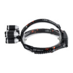 GloboStar® 79059 Φακός Κεφαλής Επαναφορτιζόμενος LED CREE XML2-T6 Chip 30 Watt 2000lm με 2 x 18650 Μπαταρίες 5200mAh Ψυχρό Λευκό 6000K - Μ9 x Π7.5 x Υ9cm - Image 6