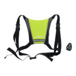 GloboStar® 79069 Γιλέκο Ασφαλείας Φωσφοριζέ Αντανακλαστικό για Ποδηλάτες & Runners με Φωτεινή Σήμανση LED - Ενσωματωμένη Μπαταρία 650mAh DC 5V Επαναφορτιζόμενο με Καλώδιο Τροφοδοσίας USB & Ασύρματο Χειριστήριο - Λαχανί Φωσφοριζέ & Μαύρο Αδιάβροχο IP65 - Image 7