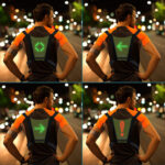 GloboStar® 79070 Γιλέκο Ασφαλείας Φωσφοριζέ Αντανακλαστικό για Ποδηλάτες & Runners με Φωτεινή Σήμανση LED - Ενσωματωμένη Μπαταρία 650mAh DC 5V Επαναφορτιζόμενο με Καλώδιο Τροφοδοσίας USB & Ασύρματο Χειριστήριο -  Μαύρο & Λαχανί Φωσφοριζέ Αδιάβροχο IP65 - Image 14