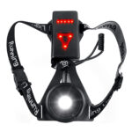 GloboStar® 79072 Φορητός Φακός Ασφαλείας Στήθους & Πλάτης για Ποδηλάτες & Runners με Φωτεινή Σήμανση LED XRE Q5 5W 600lm 200° - Ενσωματωμένη Μπαταρία 2000mAh DC 5V Επαναφορτιζόμενος με Καλώδιο Τροφοδοσίας USB 2.0 3 Modes Αδιάβροχος IP66 Ψυχρό Λευκό 6000K - Image 2