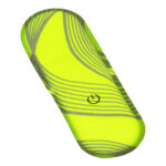 GloboStar® 79073 Μαγνητικό Clip Ασφαλείας Φωσφοριζέ Αντανακλαστικό για Ποδηλάτες & Runners με Φωτεινή Σήμανση LED & Μπαταρία CR2032 - Αδιάβροχο IP65 Λαχανί Φωσφοριζέ - Image 2