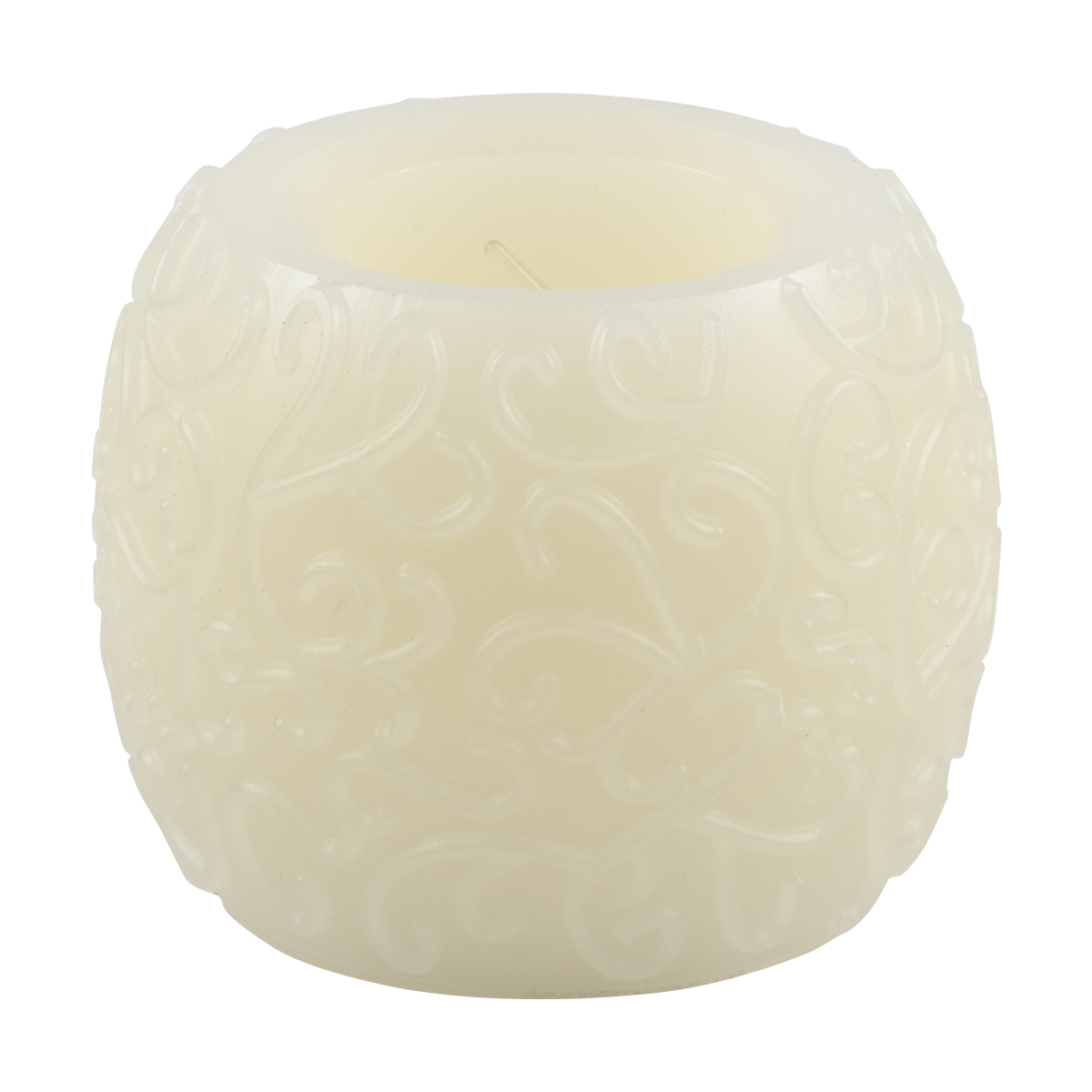 GloboStar® CANDLE 79537 Διακοσμητικό Realistic Κερί με LED Εφέ Κινούμενης Φλόγας - Μπαταρίας 3 x LR1130 Θερμό Λευκό 2700K Μπεζ D6 x H5cm - Image 2