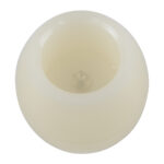 GloboStar® CANDLE 79548 ΣΕΤ 2 x Διακοσμητικά Realistic Κεράκια με LED Εφέ Κινούμενης Φλόγας - Μπαταρίας 12 x CR2032 Μπλε Μπεζ D6 x H5cm - Image 2