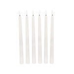 GloboStar® 79563 ΣΕΤ 6 Διακοσμητικών Realistic Κεριών Κηροπηγίου με LED Εφέ Κινούμενης Φλόγας - Μπαταρίας & Ασύρματο Χειριστήριο IR Θερμό Λευκό 2700K Dimmable - Image 2