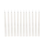 GloboStar® 79564 ΣΕΤ 12 Διακοσμητικών Realistic Κεριών Κηροπηγίου με LED Εφέ Κινούμενης Φλόγας - Μπαταρίας & Ασύρματο Χειριστήριο IR Θερμό Λευκό 2700K Dimmable - Image 2